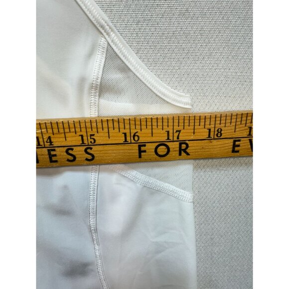 Lululemon Womens Sculpt Tank II Athletic Top White Mesh Racerback Workout Gym - Picture 5 of 12